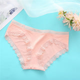 FINETOO Sexy Lace Panties Women Underwear M-XL Hollow Band Sexy Briefs Female Lingerie 7 Colors Floral Ladies Underpants Panties