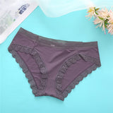 FINETOO Sexy Lace Panties Women Underwear M-XL Hollow Band Sexy Briefs Female Lingerie 7 Colors Floral Ladies Underpants Panties