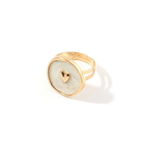 2020 New Female Rings Jewelry Womens Fashion Wedding Alloy Drop Oil Love Moon Lightning Round Finger Rings Gifts For Girls Party
