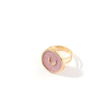 2020 New Female Rings Jewelry Womens Fashion Wedding Alloy Drop Oil Love Moon Lightning Round Finger Rings Gifts For Girls Party