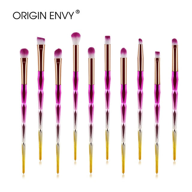 ORIGIN ENVY 20pcs Diamond Makeup Brush Set Eye Brush Beauty Tools Fan Powder Eyeshadow Contour Beauty Cosmetic For Make Up Tool