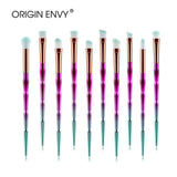 ORIGIN ENVY 20pcs Diamond Makeup Brush Set Eye Brush Beauty Tools Fan Powder Eyeshadow Contour Beauty Cosmetic For Make Up Tool