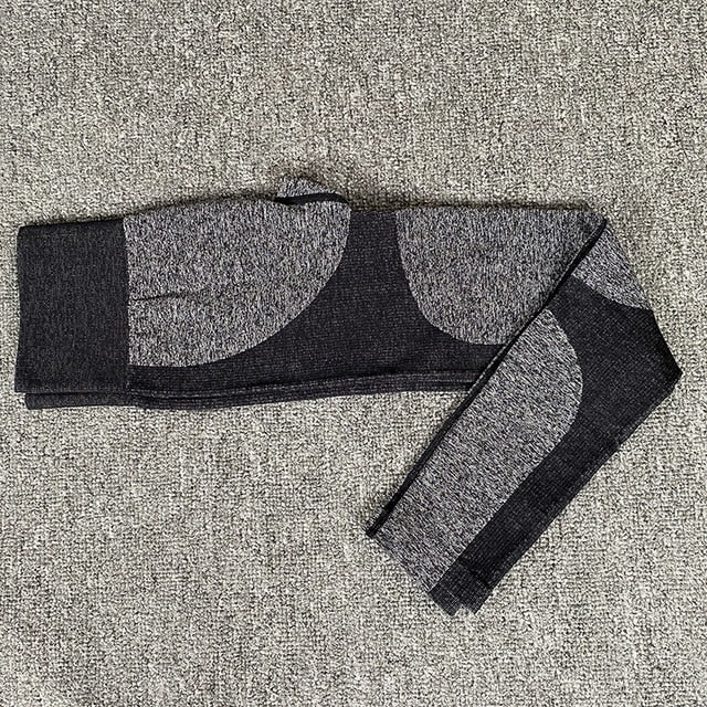 Seamless Yoga Set Sports Bra and Leggings Jogging Women Gym Set Clothes Seamless Workout Sports Tights Women Fitness Sports Suit