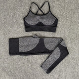 Seamless Yoga Set Sports Bra and Leggings Jogging Women Gym Set Clothes Seamless Workout Sports Tights Women Fitness Sports Suit