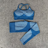 Seamless Yoga Set Sports Bra and Leggings Jogging Women Gym Set Clothes Seamless Workout Sports Tights Women Fitness Sports Suit