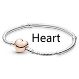 Boosbiy Silver Plated Cute Owl Snake Chain Charm Bracelet For Women Fashion Brand Bracelets DIY Jewelry Gift Making