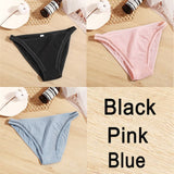 3PCS Sexy Lace Panties Women Underwear Cotton Briefs Female Underpants Solid Color Pantys Hollow Mesh Low Waist Panties Lingerie