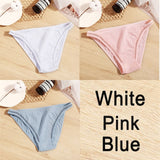 3PCS Sexy Lace Panties Women Underwear Cotton Briefs Female Underpants Solid Color Pantys Hollow Mesh Low Waist Panties Lingerie
