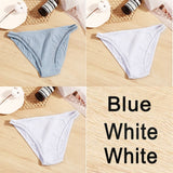 3PCS Sexy Lace Panties Women Underwear Cotton Briefs Female Underpants Solid Color Pantys Hollow Mesh Low Waist Panties Lingerie