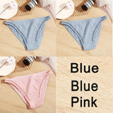 3PCS Sexy Lace Panties Women Underwear Cotton Briefs Female Underpants Solid Color Pantys Hollow Mesh Low Waist Panties Lingerie