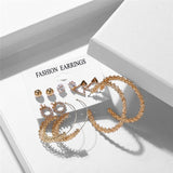Hot Sale Fashion Bohemian Earrings Set For Women 2020 New Trendy Flower Round Geometric Earring Female Fashion Jewelry