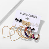 Hot Sale Fashion Bohemian Earrings Set For Women 2020 New Trendy Flower Round Geometric Earring Female Fashion Jewelry