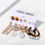 Hot Sale Fashion Bohemian Earrings Set For Women 2020 New Trendy Flower Round Geometric Earring Female Fashion Jewelry