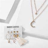 Hot Sale Fashion Bohemian Earrings Set For Women 2020 New Trendy Flower Round Geometric Earring Female Fashion Jewelry