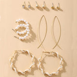 Hot Sale Fashion Bohemian Earrings Set For Women 2020 New Trendy Flower Round Geometric Earring Female Fashion Jewelry
