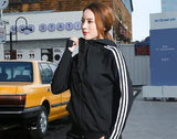 Women Tracksuit sportswear yoga suit Loose Sports Jacket Sweatshirt Sports Harem Pants Gym Fitness Running Jog Set Sportswear
