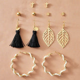 Hot Sale Fashion Bohemian Earrings Set For Women 2020 New Trendy Flower Round Geometric Earring Female Fashion Jewelry