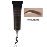Natural 6 Colors Liquid Dyeing Eyebrow Cream Set Waterproof Durable Brown Tint Eyebrow Henna Mascara Eyebrows Paint Makeup