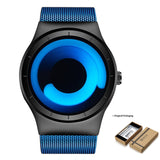 Creative Quartz Watches Men Top FASHION Brand Casual Stainless steel Mesh Band Unisex Watch Clock Male female Gentleman gift