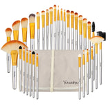 Yuwaku Professional 32Pcs/Set Makeup Brush Foundation Eye Shadows Lipsticks Powder Make Up Brushes Tool Bag Pincel Maquiagem Kit