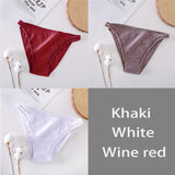 FINETOO 3Pcs/set Women Cotton Panties M-XL Sexy Underpants Hollow Mesh Underwear Low-Rise Panty Sexy Women Brief Female Lingerie