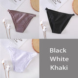 FINETOO 3Pcs/set Women Cotton Panties M-XL Sexy Underpants Hollow Mesh Underwear Low-Rise Panty Sexy Women Brief Female Lingerie