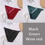 FINETOO 3Pcs/set Women Cotton Panties M-XL Sexy Underpants Hollow Mesh Underwear Low-Rise Panty Sexy Women Brief Female Lingerie