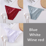 FINETOO 3Pcs/set Women Cotton Panties M-XL Sexy Underpants Hollow Mesh Underwear Low-Rise Panty Sexy Women Brief Female Lingerie