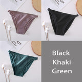 FINETOO 3Pcs/set Women Cotton Panties M-XL Sexy Underpants Hollow Mesh Underwear Low-Rise Panty Sexy Women Brief Female Lingerie