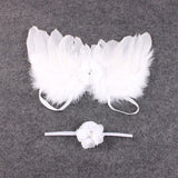 Newborn Photography Accessories Angel Wing Baby Photo Props Handmade Costumes For Infants Fotografia Crochet Costumes For Baby