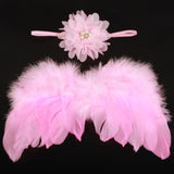 Newborn Photography Accessories Angel Wing Baby Photo Props Handmade Costumes For Infants Fotografia Crochet Costumes For Baby