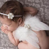 Newborn Photography Accessories Angel Wing Baby Photo Props Handmade Costumes For Infants Fotografia Crochet Costumes For Baby