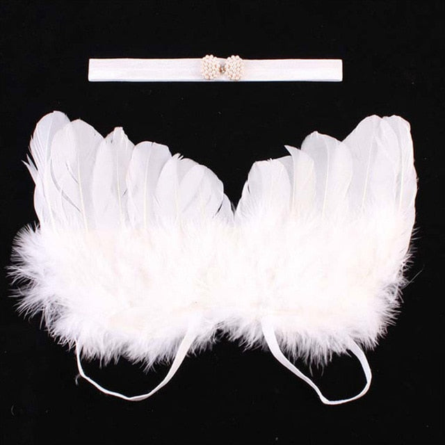 Newborn Photography Accessories Angel Wing Baby Photo Props Handmade Costumes For Infants Fotografia Crochet Costumes For Baby