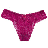 FINETOO Sexy Lace Thong Women G-String Panties Women Low Waist T-back Underwear Female Thongs Sexy Lingerie M-XL Underpants 2020