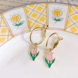 AOMU 2020 Hot Spring Summer Korea New Design Small Daisy Metal Rings For Women Girls Party Jewelry Party Gifts
