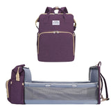 Multifunctional Portable Diaper Bag Folding Baby Travel Large Backpack Baby Bed Diaper Changing Table Pads For Outdoor