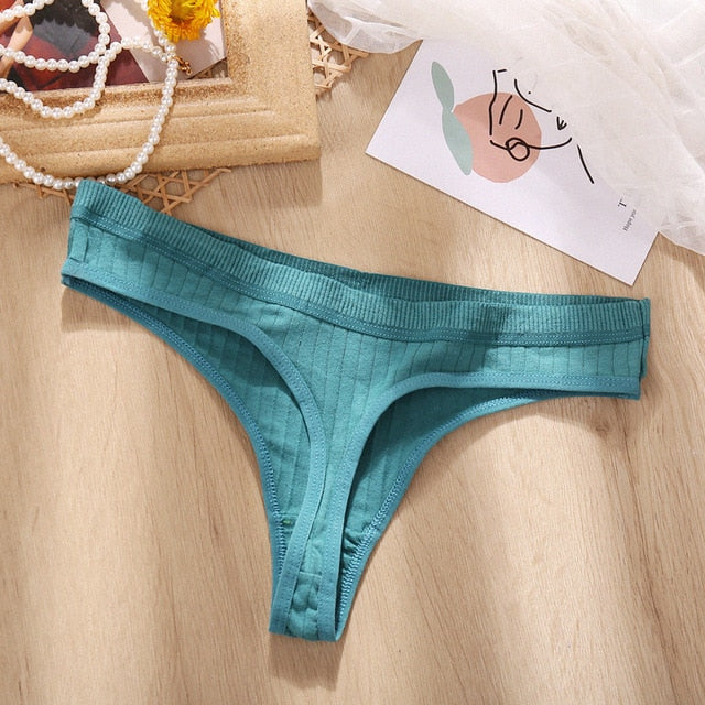 Fashion Lingerie Women Soft Cotton Underwear Shapewear High Waist Shaping Briefs Pure Color Thong Panty Tummy Control Panties