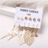 Hot Sale Fashion Bohemian Earrings Set For Women 2020 New Trendy Flower Round Geometric Earring Female Fashion Jewelry