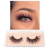 LEHUAMAO Makeup Mink Eyelashes 100% Cruelty free Handmade 3D Mink Lashes Full Strip Lashes Soft False Eyelashes Makeup Lashes