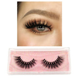 LEHUAMAO Makeup Mink Eyelashes 100% Cruelty free Handmade 3D Mink Lashes Full Strip Lashes Soft False Eyelashes Makeup Lashes