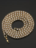 Fashion Iced Out Bracelet Necklace Men Link Tennis Chain Fashion Hip-Hop Jewelry Women 16/18/20/24/30inch Choker Chain Gift