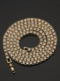 Fashion Iced Out Bracelet Necklace Men Link Tennis Chain Fashion Hip-Hop Jewelry Women 16/18/20/24/30inch Choker Chain Gift