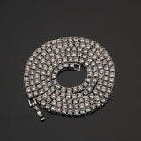 Fashion Iced Out Bracelet Necklace Men Link Tennis Chain Fashion Hip-Hop Jewelry Women 16/18/20/24/30inch Choker Chain Gift
