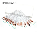 ORIGIN ENVY 20pcs Diamond Makeup Brush Set Eye Brush Beauty Tools Fan Powder Eyeshadow Contour Beauty Cosmetic For Make Up Tool