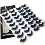 HBZGTLAD 16 Pairs 3D Mink Hair False Eyelashes Natural/Thick Long Eye Lashes Wispy Makeup Beauty Extension Tools