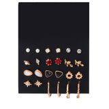 BLINLA Fashion New Stainless Steel Acrylic Crystal Stud Earrings for Women Men Jewelry Vintage Roman Numerals Small Earring 2020