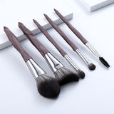 FLD 5Pcs Crystal Style Makeup Brushes Set Powder Foundation Eye Blush Brush Cosmetic Professional Makeup Brush Kit Tools