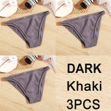 3PCS Sexy Lace Panties Women Underwear Cotton Briefs Female Underpants Solid Color Pantys Hollow Mesh Low Waist Panties Lingerie