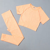 Seamless 2pcs/4pcs Gym Set Crop Top V-neck Sports Bra High Waist Leggings Shorts Yoga Set Women Fitness Sport Workout Suits