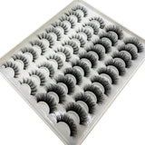 Mink eyelashes 3d mink hair eyelashes 20 pairs long makeup 3d faux nature fake lashes extension false eyelashes Wholesale (20P)